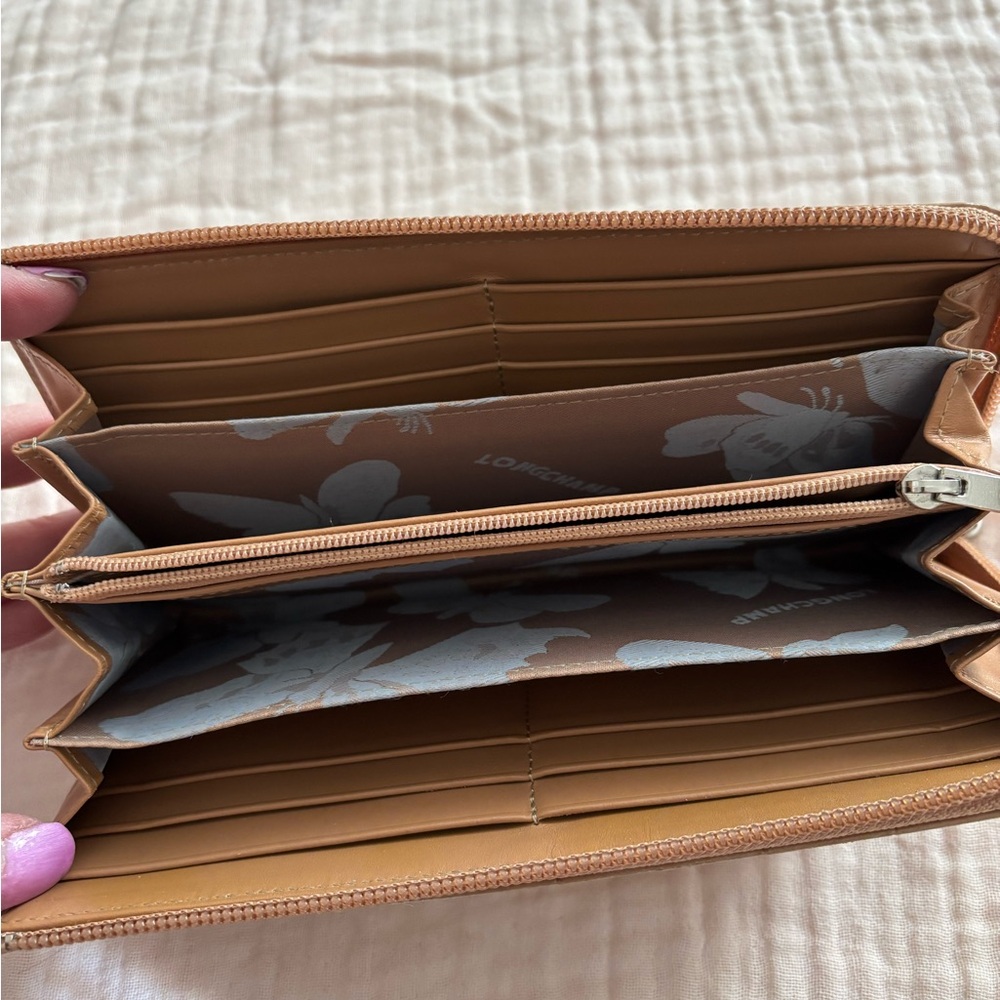 Longchamp Vintage Tan Crocodile Wallet/ Clutch - Picture 2 of 4